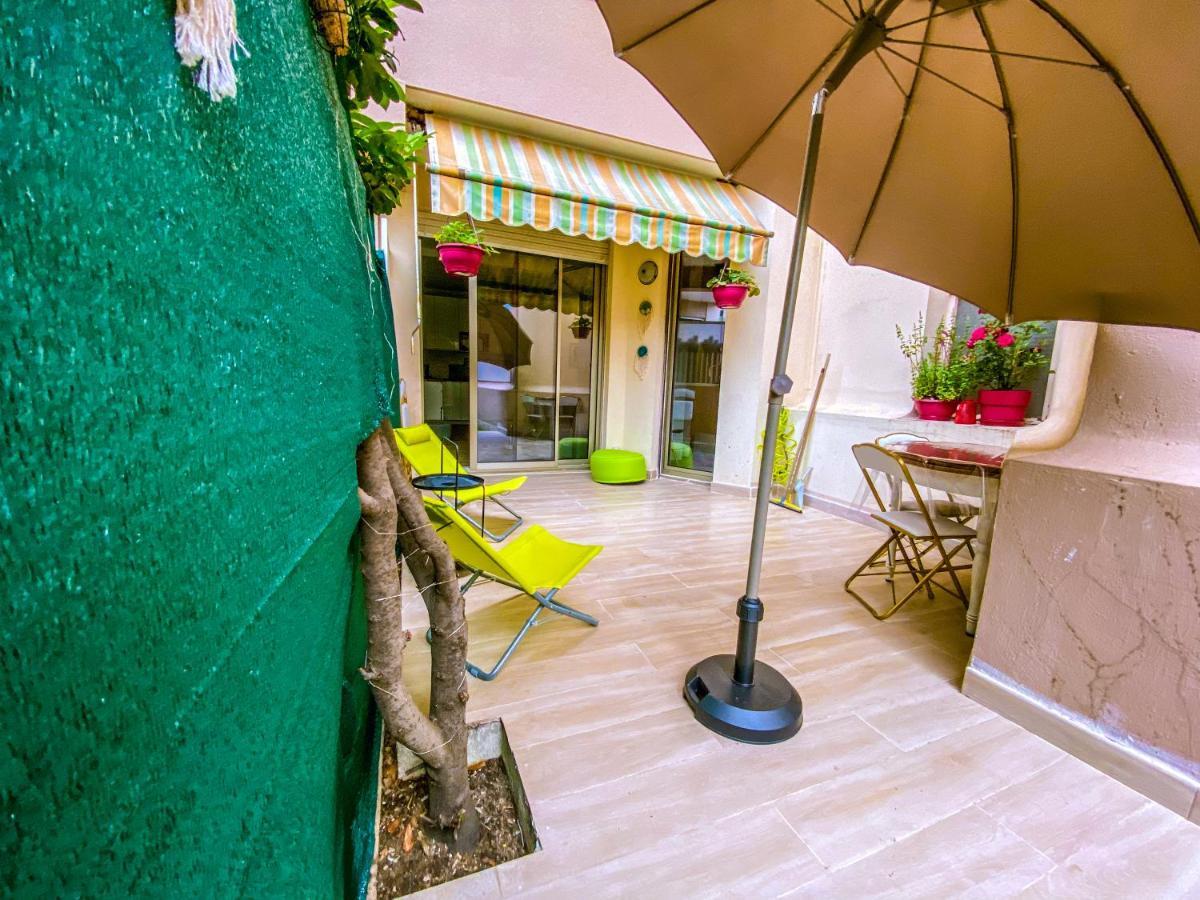 50M Plage / 200M Hippodrome 2 Pieces Jardin Garage Cagnes-sur-Mer Kültér fotó